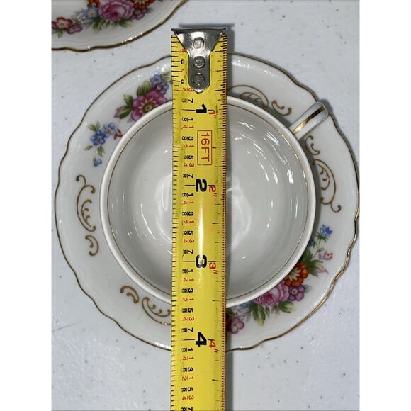 Occupied Japan Coffee Tea Set Pitcher Creamer Sugar 6 Demitasse Cups & Saucers - Picture 6 of 6